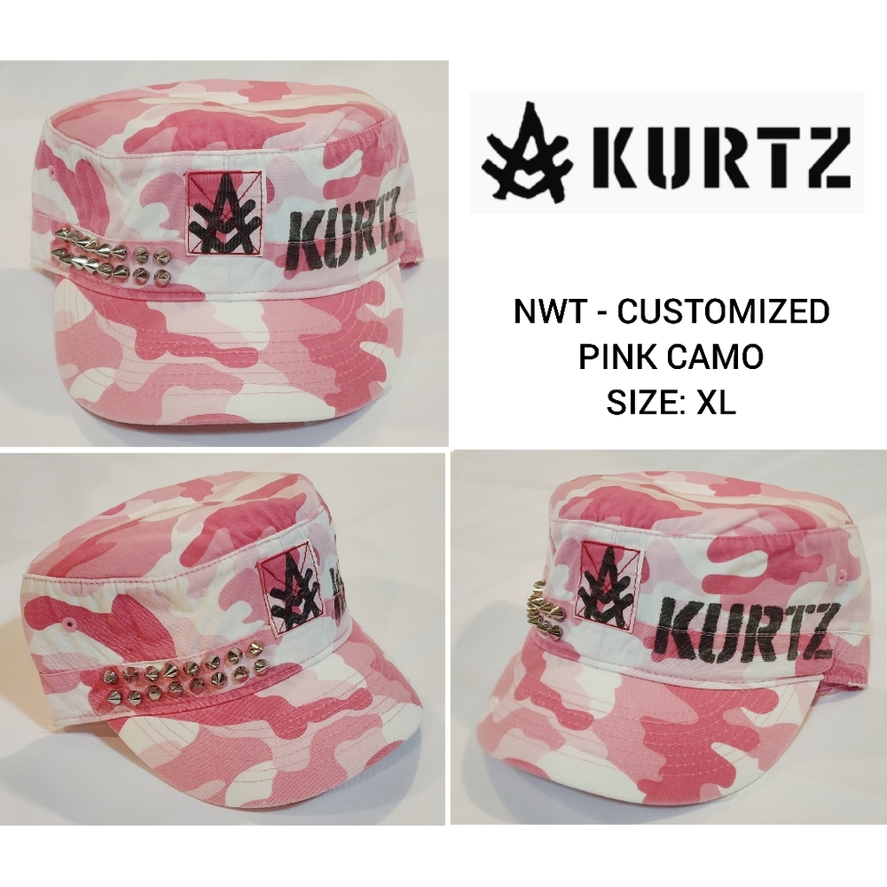 NWT A. KURTZ Camo Hat - Size XL 23"